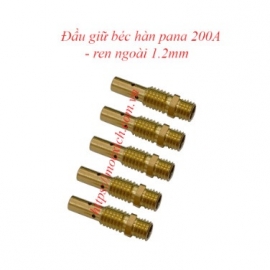 Đầu giữ béc hàn mid 200A – ren ngoài 1.2mm 